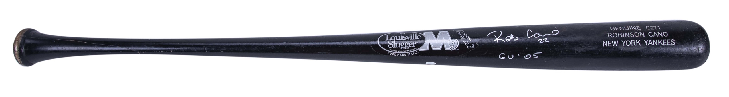 2005 Robinson Cano Rookie Game Used and Signed Louisville Slugger C271 Pro Model Bat (PSA/DNA)